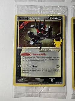 Pokemon TCG Greninja Gold Star - SWSH144 Celebrations (4) Promo Cards SEALED - Image 3