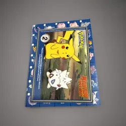 Pikachu Raichu 1999 Original 151 Pokemon Burger King PokeTrivia Trading Card #26 - Image 2