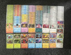 Pokemon Destined Rivals - 165 Cards Sleeved- Common/Uncommon/Holo Rare✅ - Image 1