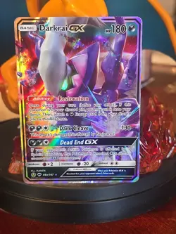 Pokemon Darkrai GX TCG Full Art Card 88a/147 Burning Shadows - Image 1
