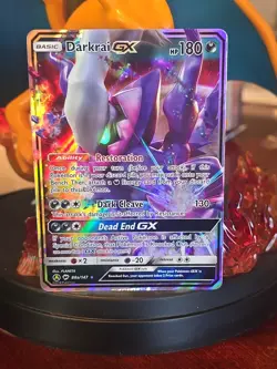 Pokemon Darkrai GX TCG Full Art Card 88a/147 Burning Shadows - Image 2