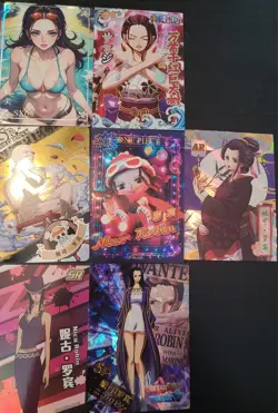 Nico Robin One Piece CCG Anime Manga Card Lot Waifu Lot of 10 Cards - Image 4
