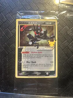 2021 Pokemon Celebrations Greninja Gold Star SWSH144 Promo Card Sealed NEW MINT - Image 1