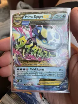 Pokemon Card Primal Kyogre Ex 55/160 XY Primal Clash Holo Ultra Rare - Image 1