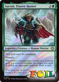 Surrak Elusive Hunter 0161 MTG Tarkir: Dragonstorm Rare NP Foil - Image 1