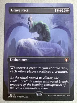 MTG / Grave Pact / CMM / #639 / Regular (Borderless) / Mythic / NM - Image 1