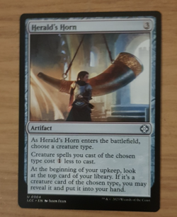 Herald's Horn MTG NM Regular Commander The Lost Caverns of Ixalan Magic - Image 1