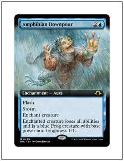 1x Amphibian Downpour, Extended Art, Magic MTG NM - Image 1