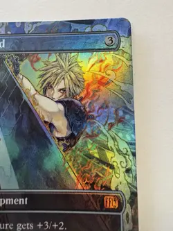 Magic: The Gathering ‘Buster Sword’ Borderless FOIL MTG FIN LP - Image 4