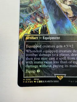 Magic: The Gathering ‘Buster Sword’ Borderless FOIL MTG FIN LP - Image 5