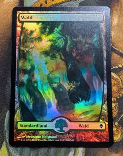 German Foil Forest 248 Zendikar Full Art MTG - Image 1