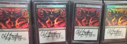 MTG 4 X FOIL DARK RITUAL SIGNED BY ARTIST - Image 1