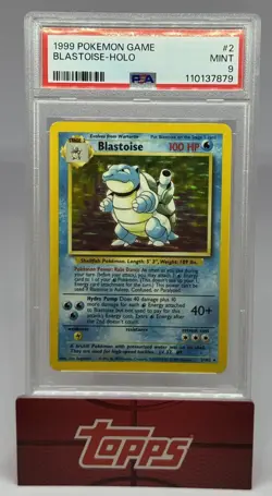 1999 Pokemon Blastoise #2 Holo PSA 9 Mint - Image 1