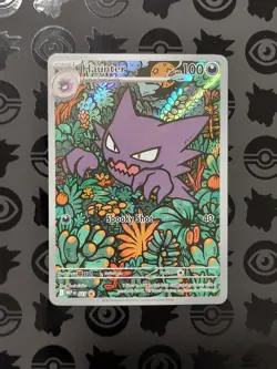 Pokemon TCG Haunter 027 Illustration Rare Mega Gengar Deck Phantasmal Flames NM - Image 1
