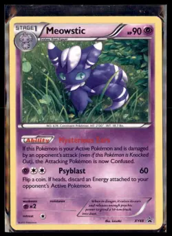 Pokemon Meowstic XY48 Cosmos Holo XY Black Star Promo Holo NM - Image 1