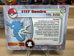 Seadra #117 Topps Pokemon Tv Animation Edition - Image 2