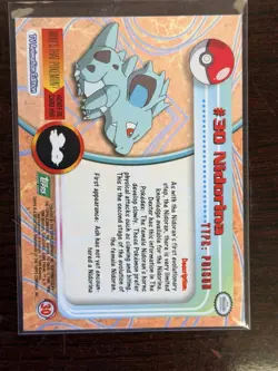 Topps Pokemon Nidorina #30 1999 TV Animation Edition Non Holo Green Logo NM - Image 2