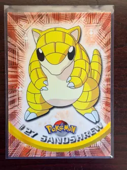 Pokemon Topps - TV Animation Edition - Sandshrew #27 GREEN LABEL - Image 1