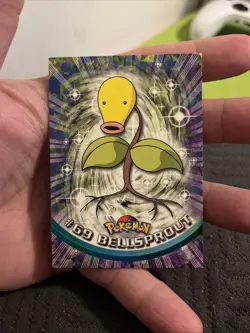 Bellsprout Weepinbell Victreebell BLUE Logo 1999 Topps TV Series 1 Pokemon - Image 2