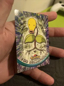 Bellsprout Weepinbell Victreebell BLUE Logo 1999 Topps TV Series 1 Pokemon - Image 3