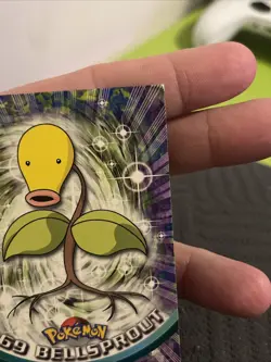 Bellsprout Weepinbell Victreebell BLUE Logo 1999 Topps TV Series 1 Pokemon - Image 5