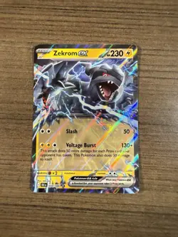 Pokemon TCG Black Bolt Zekrom EX 034/086 Near Mint - Image 1
