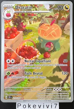 Carte Pokemon DRATATIN 211/191 Holo Secrete EV8 SSP FR NEUF - Image 1