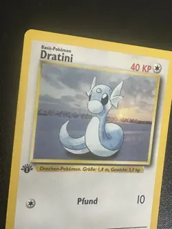 1st Edition Dratini #26/102 German Pokemon TCG 1999 Vintage - Image 4