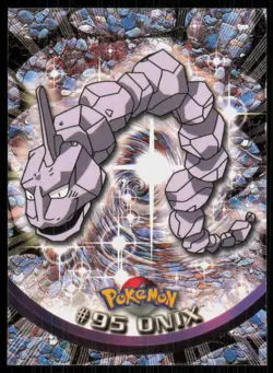 2000 Topps Pokemon TV Animation Series 2 Onix Blue Logo #95 - Image 1