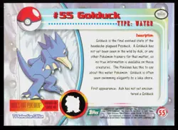 1999 Topps Pokemon TV Animation Series 1 Golduck Green Logo #55 - Image 2