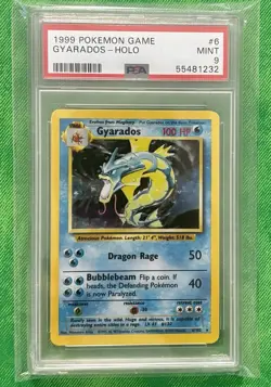Pokemon TCG Gyarados Base Set PSA 9 - Image 1