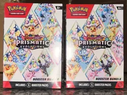 Pokemon TCG Prismatic Evolutions Booster Bundle - New Factory Sealed x2 Lot - Image 1