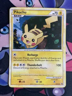Pokemon TCG Pikachu HGSS03 Black Star Promo Holo 2010 Lp+ - Image 1
