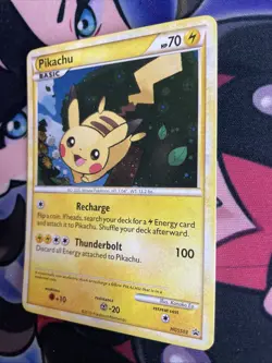 Pokemon TCG Pikachu HGSS03 Black Star Promo Holo 2010 Lp+ - Image 3
