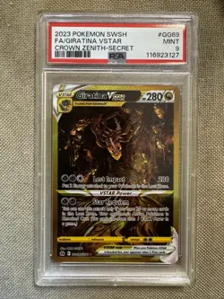 2023 Pokemon SWSH Giratina VSTAR PSA 9 Crown Zenith Secret - Image 1