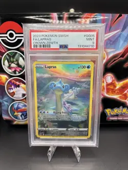 Pokemon Lapras Crown Zenith Galarian Gallery Full Art #GG05 PSA 9 Mint - Image 1