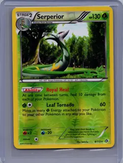 Pokemon TCG Serperior Legendary Treasures 8/113 Reverse Holo Holo Holo Rare LP - Image 1