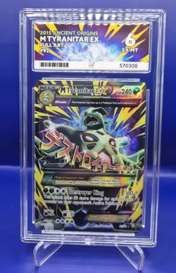 Pokemon TCG M Tyranitar EX Full Art Ancient Origins 92/98 ACE 6 EX-MT - Image 1