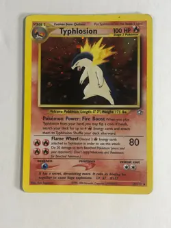 Pokemon TCG Neo Genesis Holographic Typhlosion 18/111 Light/Moderately Played - Image 1