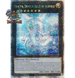 Yugioh 1x Chasma, Dragon Ruler of Auroras ALIN-EN047 Quarter Century Secret Rare - Image 1