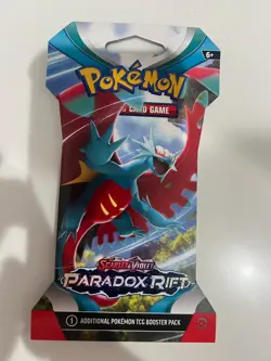 Nintendo Pokemon TCG Scarlet & Violet Paradox Rift Sleeved Booster Pack-10 Cards - Image 1