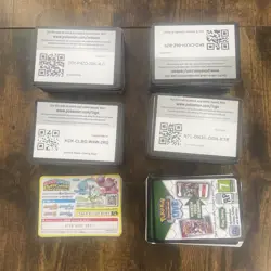 Pokemon Code Card Lot Over 450 New Unused Cards - Image 1