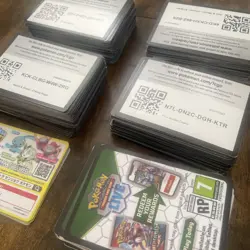 Pokemon Code Card Lot Over 450 New Unused Cards - Image 2