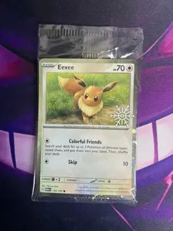 Pokemon Eevee TCG Scarlet and Violet 151 Reverse Holo Card 133/165 Advent Promo - Image 1