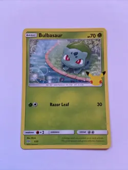 Pokemon TCG Bulbasaur McDonald's Promo Card 1/25 Regular Promo - Image 1