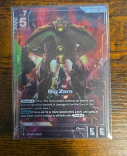 Big Zam Alternate Art Foil - GD01-027 R+ NM - Gundam TCG Card Game - Image 1