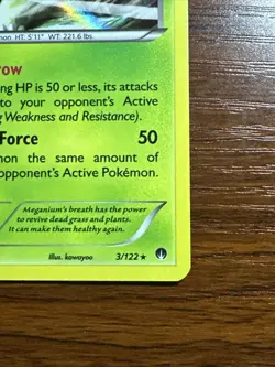 Meganium Rare Holo Card XY BREAKpoint 3/122 Pokemon TCG LP - Image 4