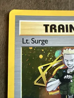 Pokemon TCG Lt. Surge Trainer 17/132 Gym Heroes Vintage Card From 2000 - Image 5