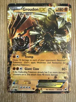 Groudon EX (54/108) [Black & White: Dark Explorers] Pokemon Card DAMAGED - Image 1