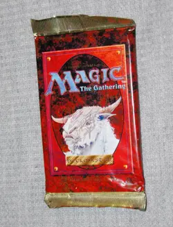 NIB Magic The Gathering Deckmaster 4th Edition Booster Back 15 Cards Sealed - Image 1